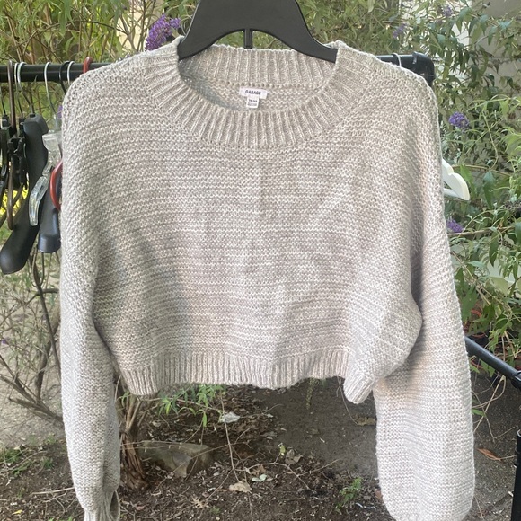 Garage Light Gray Knit Sweater - Picture 1 of 2